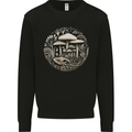 Mushroom Circle Foraging Fungi Forage Mens Sweatshirt Jumper Black