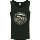Mushroom Circle Foraging Fungi Forage Mens Vest Tank Top Black
