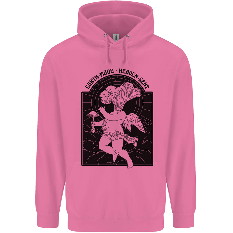 Mushrooms Earth Made Heaven Sent Fungi Childrens Kids Hoodie Azalea