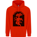 Mushrooms Earth Made Heaven Sent Fungi Childrens Kids Hoodie Bright Red