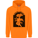 Mushrooms Earth Made Heaven Sent Fungi Childrens Kids Hoodie Orange