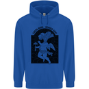 Mushrooms Earth Made Heaven Sent Fungi Childrens Kids Hoodie Royal Blue