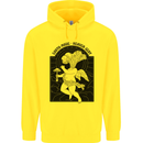 Mushrooms Earth Made Heaven Sent Fungi Childrens Kids Hoodie Yellow