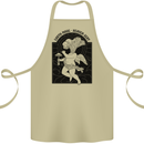 Mushrooms Earth Made Heaven Sent Fungi Cotton Apron 100% Organic Khaki