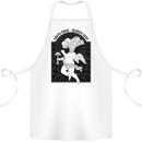 Mushrooms Earth Made Heaven Sent Fungi Cotton Apron 100% Organic White