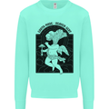 Mushrooms Earth Made Heaven Sent Fungi Kids Sweatshirt Jumper Peppermint