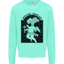 Mushrooms Earth Made Heaven Sent Fungi Kids Sweatshirt Jumper Peppermint