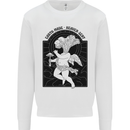 Mushrooms Earth Made Heaven Sent Fungi Kids Sweatshirt Jumper White