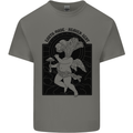 Mushrooms Earth Made Heaven Sent Fungi Kids T-Shirt Childrens Charcoal