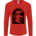 Mushrooms Earth Made Heaven Sent Fungi Mens Long Sleeve T-Shirt Red