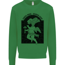 Mushrooms Earth Made Heaven Sent Fungi Mens Sweatshirt Jumper Irish Green
