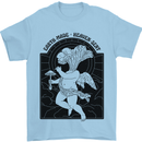 Mushrooms Earth Made Heaven Sent Fungi Mens T-Shirt 100% Cotton Light Blue