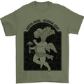 Mushrooms Earth Made Heaven Sent Fungi Mens T-Shirt 100% Cotton Military Green