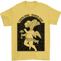 Mushrooms Earth Made Heaven Sent Fungi Mens T-Shirt 100% Cotton Yellow