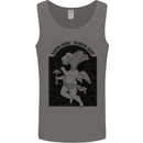 Mushrooms Earth Made Heaven Sent Fungi Mens Vest Tank Top Charcoal