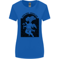 Mushrooms Earth Made Heaven Sent Fungi Womens Wider Cut T-Shirt Royal Blue