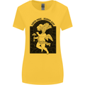 Mushrooms Earth Made Heaven Sent Fungi Womens Wider Cut T-Shirt Yellow