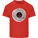 Music Magic Vinyl LP Turntable DJ Kids T-Shirt Childrens Red
