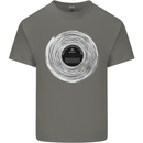 Music Magic Vinyl LP Turntable DJ Mens Cotton T-Shirt Tee Top Charcoal
