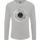 Music Magic Vinyl LP Turntable DJ Mens Long Sleeve T-Shirt Sports Grey