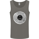 Music Magic Vinyl LP Turntable DJ Mens Vest Tank Top Charcoal