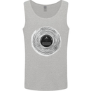 Music Magic Vinyl LP Turntable DJ Mens Vest Tank Top Sports Grey