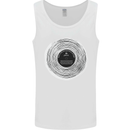 Music Magic Vinyl LP Turntable DJ Mens Vest Tank Top White