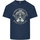 My American Bully is My Bodyguard Dog Kids T-Shirt Childrens Navy Blue