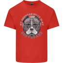 My American Bully is My Bodyguard Dog Kids T-Shirt Childrens Red