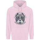 My American Bully is My Bodyguard Dog Mens 80% Cotton Hoodie Light Pink