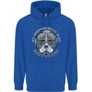 My American Bully is My Bodyguard Dog Mens 80% Cotton Hoodie Royal Blue