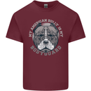 My American Bully is My Bodyguard Dog Mens Cotton T-Shirt Tee Top Maroon