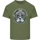 My American Bully is My Bodyguard Dog Mens Cotton T-Shirt Tee Top Military Green