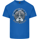 My American Bully is My Bodyguard Dog Mens Cotton T-Shirt Tee Top Royal Blue