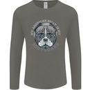 My American Bully is My Bodyguard Dog Mens Long Sleeve T-Shirt Charcoal