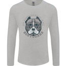 My American Bully is My Bodyguard Dog Mens Long Sleeve T-Shirt Sports Grey