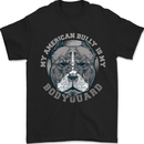 My American Bully is My Bodyguard Dog Mens T-Shirt 100% Cotton Black