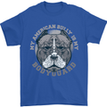 My American Bully is My Bodyguard Dog Mens T-Shirt 100% Cotton Royal Blue