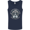My American Bully is My Bodyguard Dog Mens Vest Tank Top Navy Blue