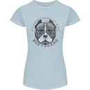 My American Bully is My Bodyguard Dog Womens Petite Cut T-Shirt Light Blue