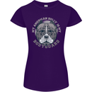 My American Bully is My Bodyguard Dog Womens Petite Cut T-Shirt Purple