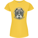 My American Bully is My Bodyguard Dog Womens Petite Cut T-Shirt Yellow