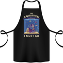 My Aquarium is Calling Tropical Fish Tank Cotton Apron 100% Organic Black