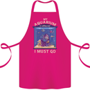 My Aquarium is Calling Tropical Fish Tank Cotton Apron 100% Organic Pink