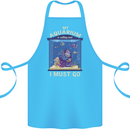 My Aquarium is Calling Tropical Fish Tank Cotton Apron 100% Organic Turquoise