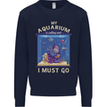 My Aquarium is Calling Tropical Fish Tank Kids Sweatshirt Jumper Navy Blue