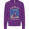 My Aquarium is Calling Tropical Fish Tank Kids Sweatshirt Jumper Purple