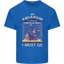 My Aquarium is Calling Tropical Fish Tank Kids T-Shirt Childrens Royal Blue