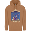 My Aquarium is Calling Tropical Fish Tank Mens 80% Cotton Hoodie Caramel Latte