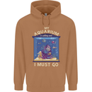 My Aquarium is Calling Tropical Fish Tank Mens 80% Cotton Hoodie Caramel Latte